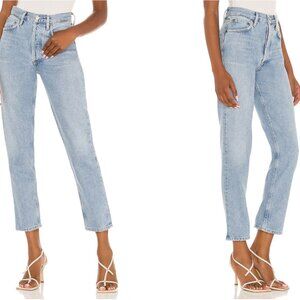 AGOLDE Fen high rise relaxed taper jeans in "Dimension" wash